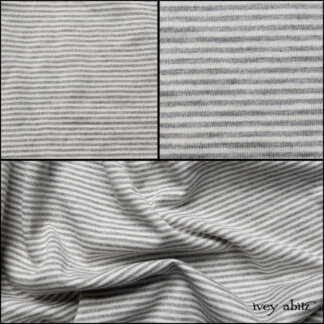 Wolfie Grey Petite Stripe Cotton Knit