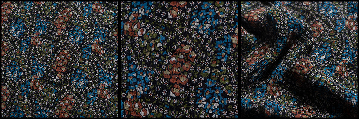 Woodland Trail Floral Silk Chiffon